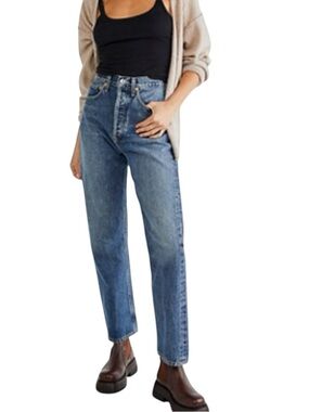 AGOLDE 90s Mid Rise Straight Jeans 31 Placebo Wash Rigid Denim